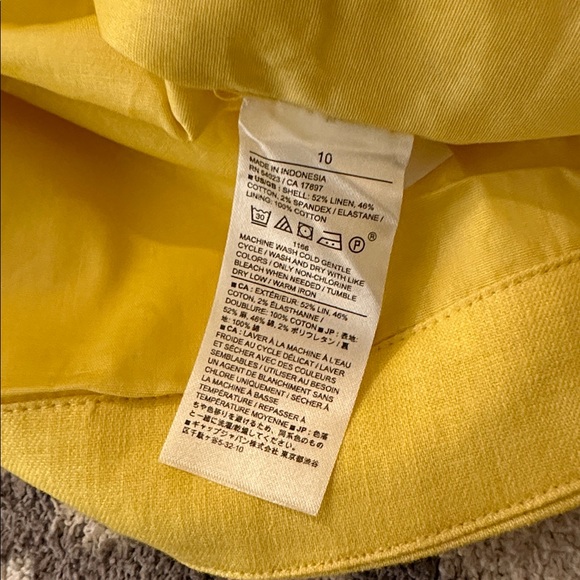 NWT! Banana Republic Linen-blend A-line Mini Skirt - Picture 3 of 3